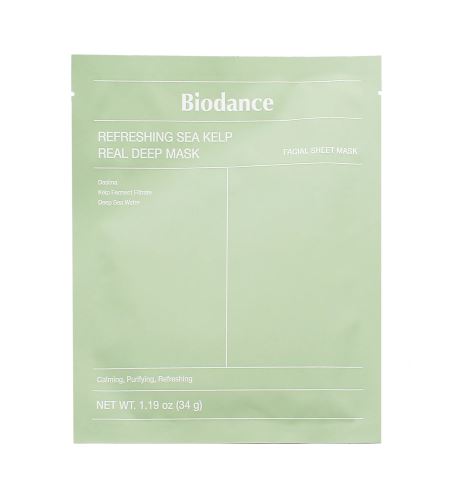 Biodance Refreshing Sea Kelp Real Deep Mask zklidňující hydrogelová pleťová maska