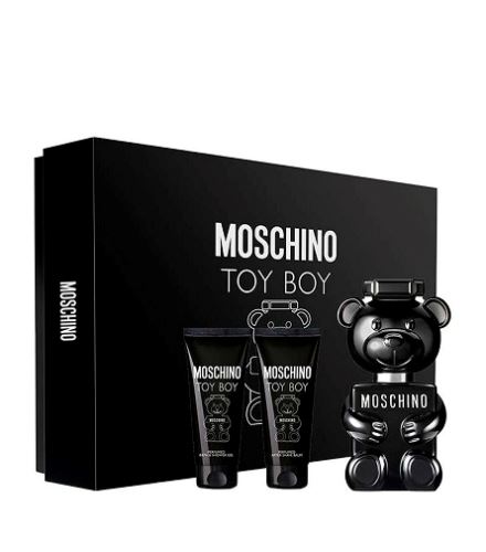 Moschino Toy Boy dárková sada pro muže parfémovaná voda 50 ml + sprchový gel 50 ml + balzám po holení 50 ml