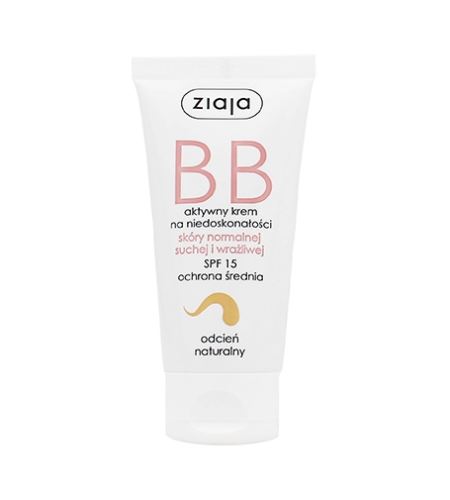 Ziaja BB Cream Normal, Dry & Sensitive Skin BB krém pro normální a suchou pleť SPF 15 50 ml
