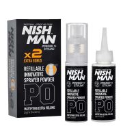NISHMAN Refillable Sprayed Powder objemový stylingový pudr 20 + 20 g