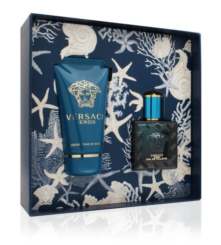 Versace Eros dárková sada pro muže toaletní voda 30 ml + sprchový gel 50 ml