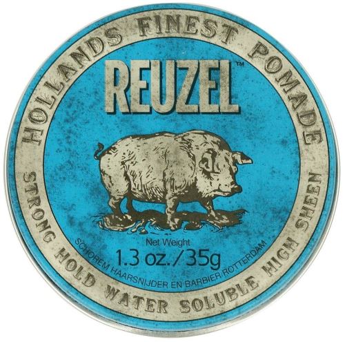 REUZEL Styling Blue Pomade Strong Hold pomáda na vlasy se středním zpevněním a leskem pro muže