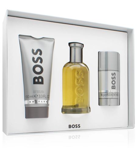 Hugo Boss Boss Bottled dárková sada pro muže toaletní voda 100 ml + sprchový gel 100 ml + deostick 70 g