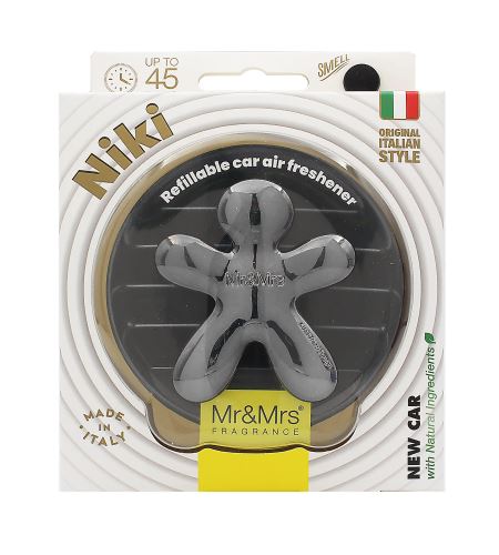 Mr&Mrs Fragrance Niki Titanium Chrome New Car vůně do auta