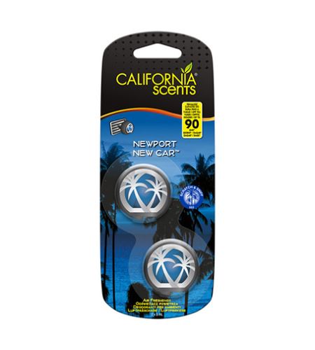 California Scents Mini Diffuser Newport New Car vůně do auta 2 x 3 ml