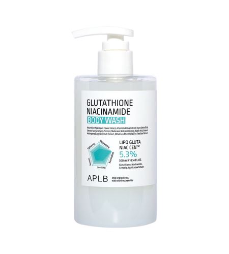 APLB Glutathione Niacinamide Body Wash hydratačně-rozjasňující sprchový gel 300 ml