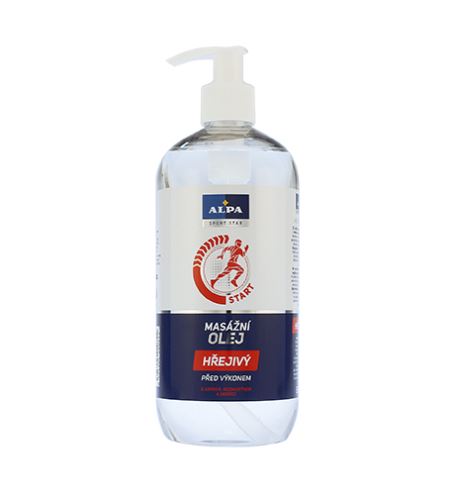 Alpa Massage Oil hřejivý před výkonem 500 ml