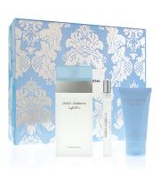 Dolce &amp; Gabbana Light Blue dárková sada pro ženy toaletní voda 100 ml + tělový krém 50 ml + toaletní voda 10 ml