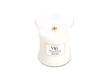 WoodWick White Teak vonná svíčka s dřevěným knotem 275 g