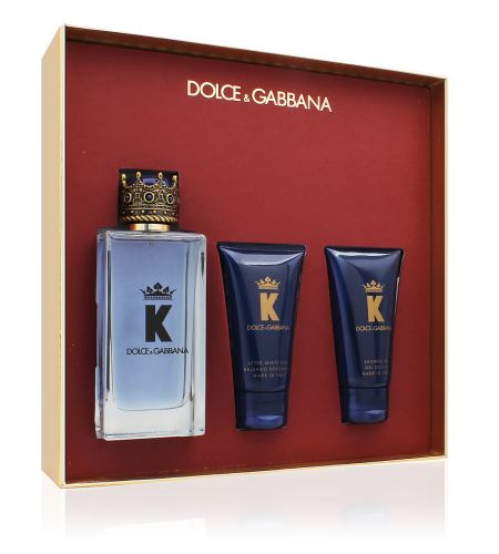 Dolce & Gabbana K by Dolce & Gabbana dárková sada pro muže toaletní voda 100 ml + balzám po holení 50 ml + sprchový gel 50 ml