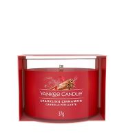 Yankee Candle Sparkling Cinnamon votivní svíčka ve skle 37 g