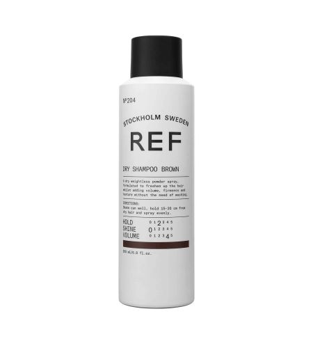 Ref Stockholm Dry Shampoo Brown N°204 suchý šampon pro tmavé vlasy 200 ml