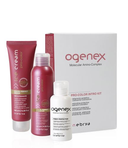 Inebrya Ogenex Pro-Color Intro kit Ogenex 70 ml + Color Perfect Sh. 125 ml + Color Perfect Cream 100 ml