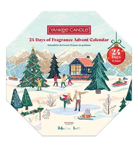 Yankee Candle 24 Days of Fragrance Advent Calendar 2025 adventní kalendář věnec