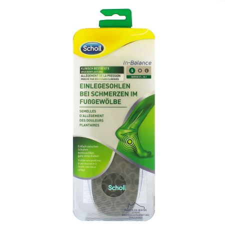 Scholl In-Balance Arch Pain Relief Insole Small vložky do bot 1 ks
