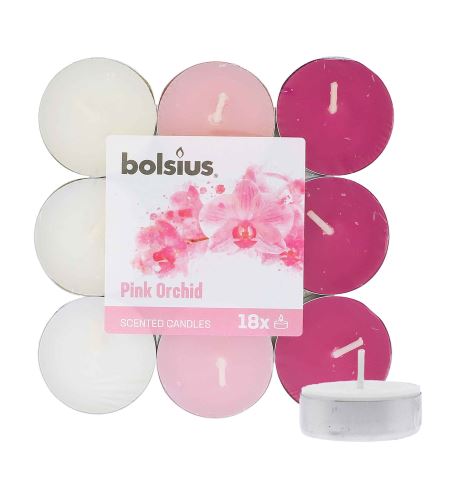 Bolsius Scented Tealights Orchid 4h čajová svíčka 18 ks