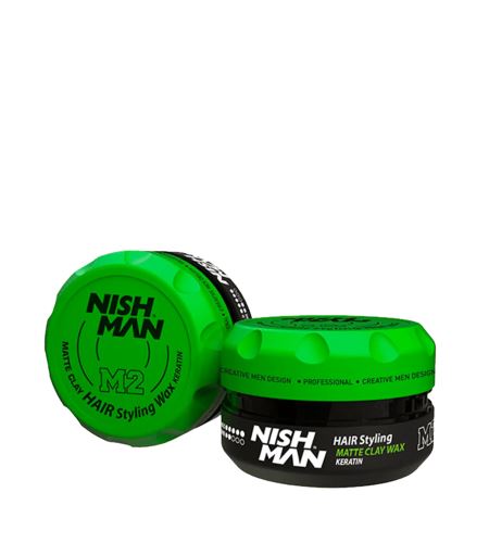 NISHMAN Matte Clay Hair Styling Wax Keratin M2 matný stylingový jíl 132 g