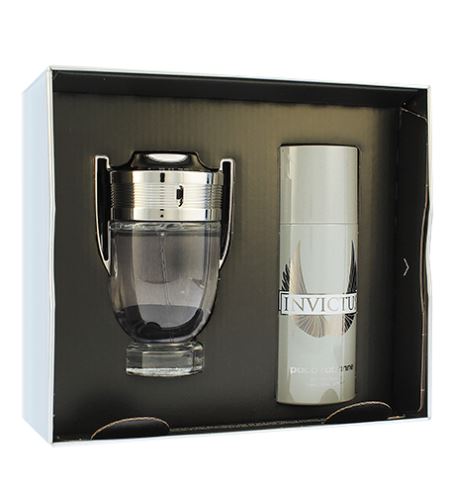 Paco Rabanne Invictus dárková sada pro muže toaletní voda 100 ml + deospray 150 ml