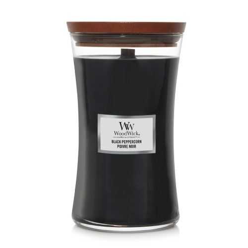 WoodWick Black Peppercorn vonná svíčka s dřevěným knotem 609,5 g