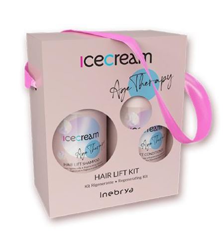 Inebrya Ice Cream Age Therapy Hair Lift Kit dárková sada regenerační šampon 300 ml + regenerační kondicionér 300 ml