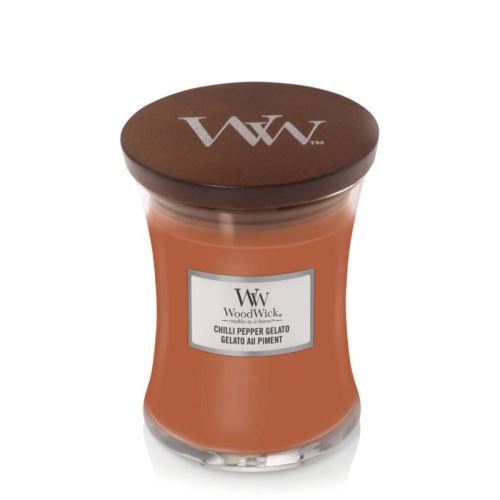 WoodWick Chilli Pepper Gelato vonná svíčka s dřevěným knotem 275 g