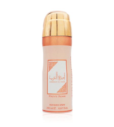 Asdaaf Ameerat Al Arab Prive Rose tělový sprej pro ženy 200 ml