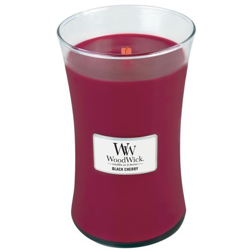 WoodWick Black Cherry vonná svíčka s dřevěným knotem 609,5 g