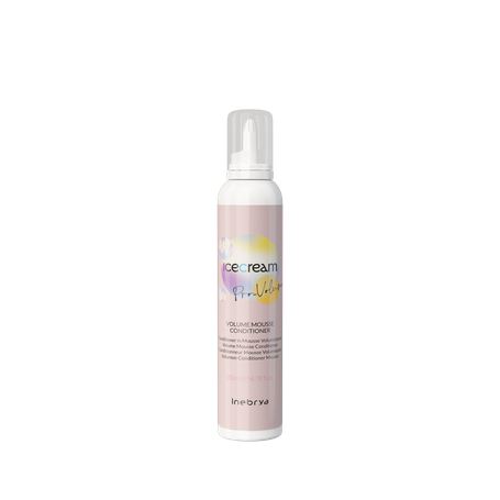 Inebrya Ice Cream Pro-Volume Volume Mousse Conditioner bezoplachový pěnový kondicionér pro zvýšení objemu 200 ml