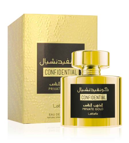 Lattafa Confidential Private Gold parfémovaná voda unisex 100 ml