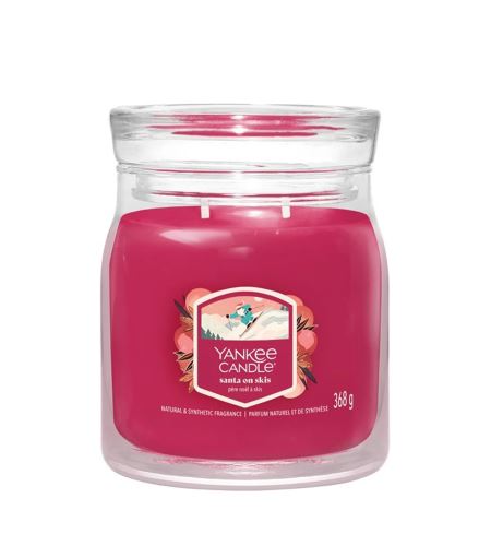 Yankee Candle Santa On Skis Signature vonná svíčka 368 g