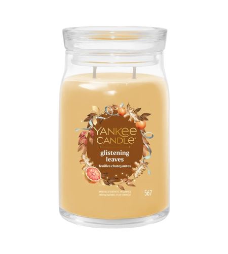Yankee Candle Glistening Leaves signature svíčka velká 567 g