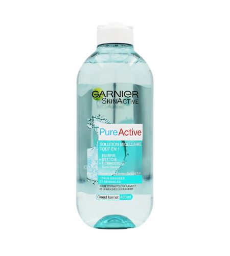 Garnier SkinActive PureActive All-in-1 Micellar Solution micelární voda pro mastnou a citlivou pleť 400 ml