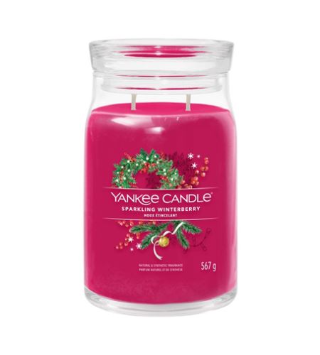 Yankee Candle Sparkling Winterberry signature svíčka velká 567 g