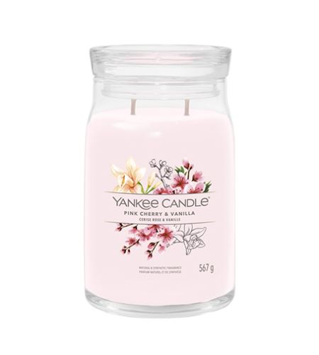 Yankee Candle Pink Cherry & Vanilla signature svíčka velká 567 g