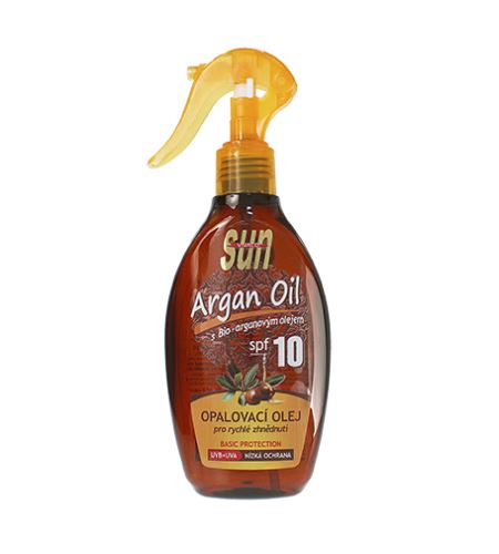 Vivaco SUN Argan Oil opalovací olej s arganovým olejem SPF 10 200 ml