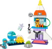 LEGO® DUPLO® 10422 Vesmírné dobrodružství s raketoplánem 3 v 1 (1)