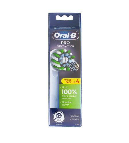 Oral-B Pro Cross Action Replacement Brush Heads náhradní hlavice na elektrický kartáček 4 ks