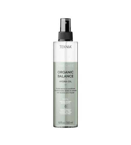Lakmé Teknia Organic Balance Hydra-Oil dvoufázový bezoplachový kondicionér pro všechny typy vlasů 200 ml
