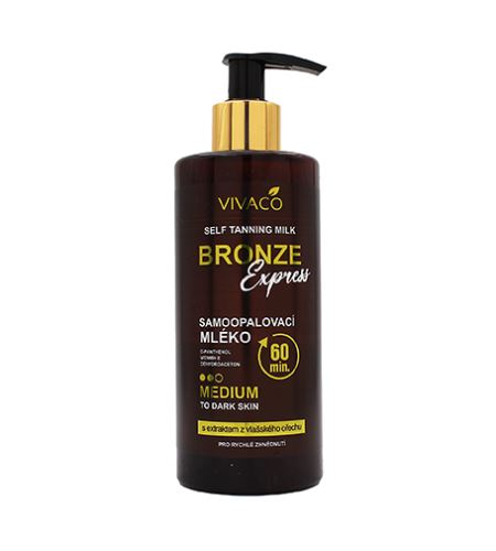Vivaco Bronze Express Medium samoopalovací mléko 300 ml