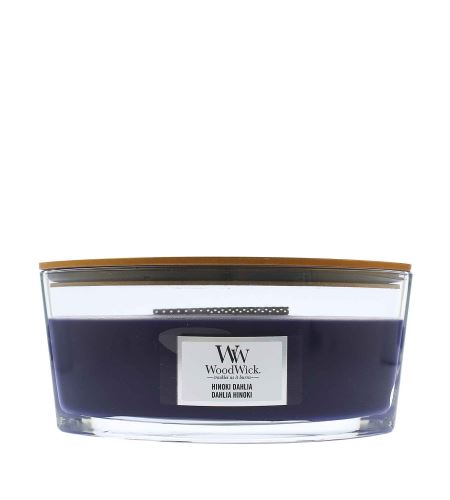 WoodWick Hinoki Dahlia vonná svíčka s dřevěným knotem 453,6 g