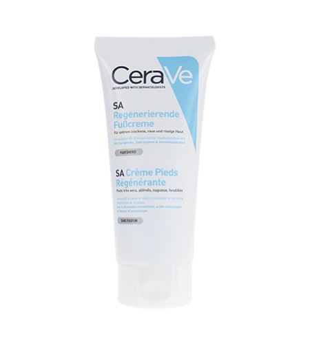 CeraVe SA Renewing Foot Cream obnovující krém pro extrémně suchou, drsnou, popraskanou pokožku nohou 88 ml