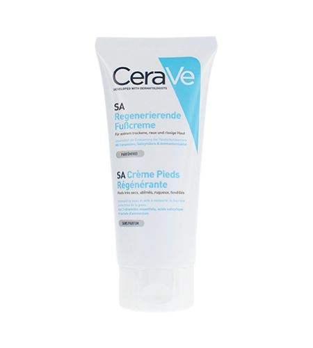 CeraVe SA Renewing Foot Cream obnovující krém pro extrémně suchou a popraskanou pokožku nohou 88 ml
