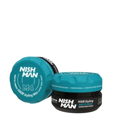 NISHMAN Matte Finish Super High Hold Wax M4 matný stylingový vosk 132 g