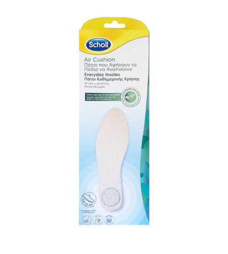 Scholl Air Cushion Everyday Insoles vložky s airflow latexovou pěnou 1 pár