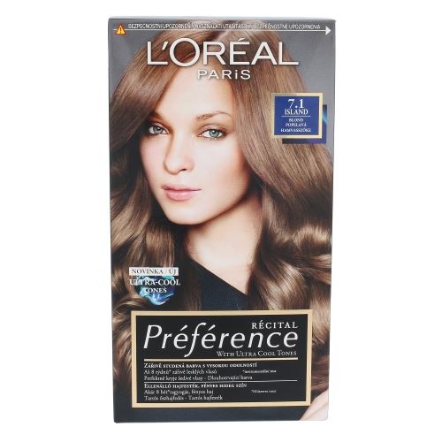 L'Oréal Paris Préférence Récital Hair Colour 1ks W 7.1 Island