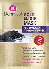 Dermacol Gold Elixir omlazující pleťová maska 16 ml