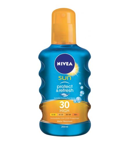 Nivea Sun Protect & Refresh sprej na opalování SPF 30 200 ml
