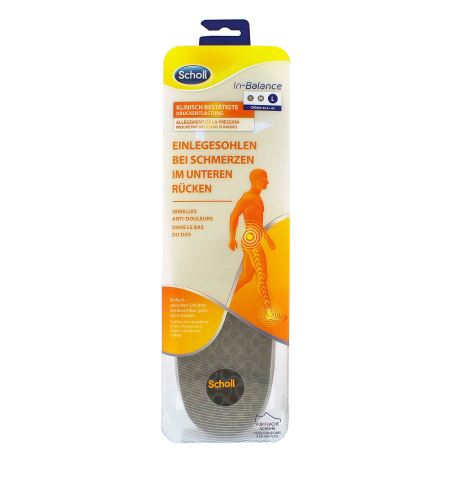 Scholl In-Balance Lower Back Pain Relief Insole Large vložky do bot 1 ks