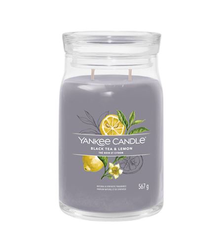 Yankee Candle Black Tea & Lemon signature svíčka velká 567 g