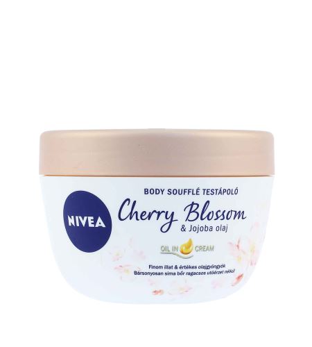 Nivea Cherry Blossom & Jojoba Oil tělové suflé 200 ml